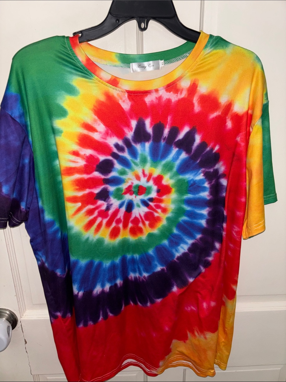 Tie-Dye Tee in Rainbow Colors - Picture 2 of 9